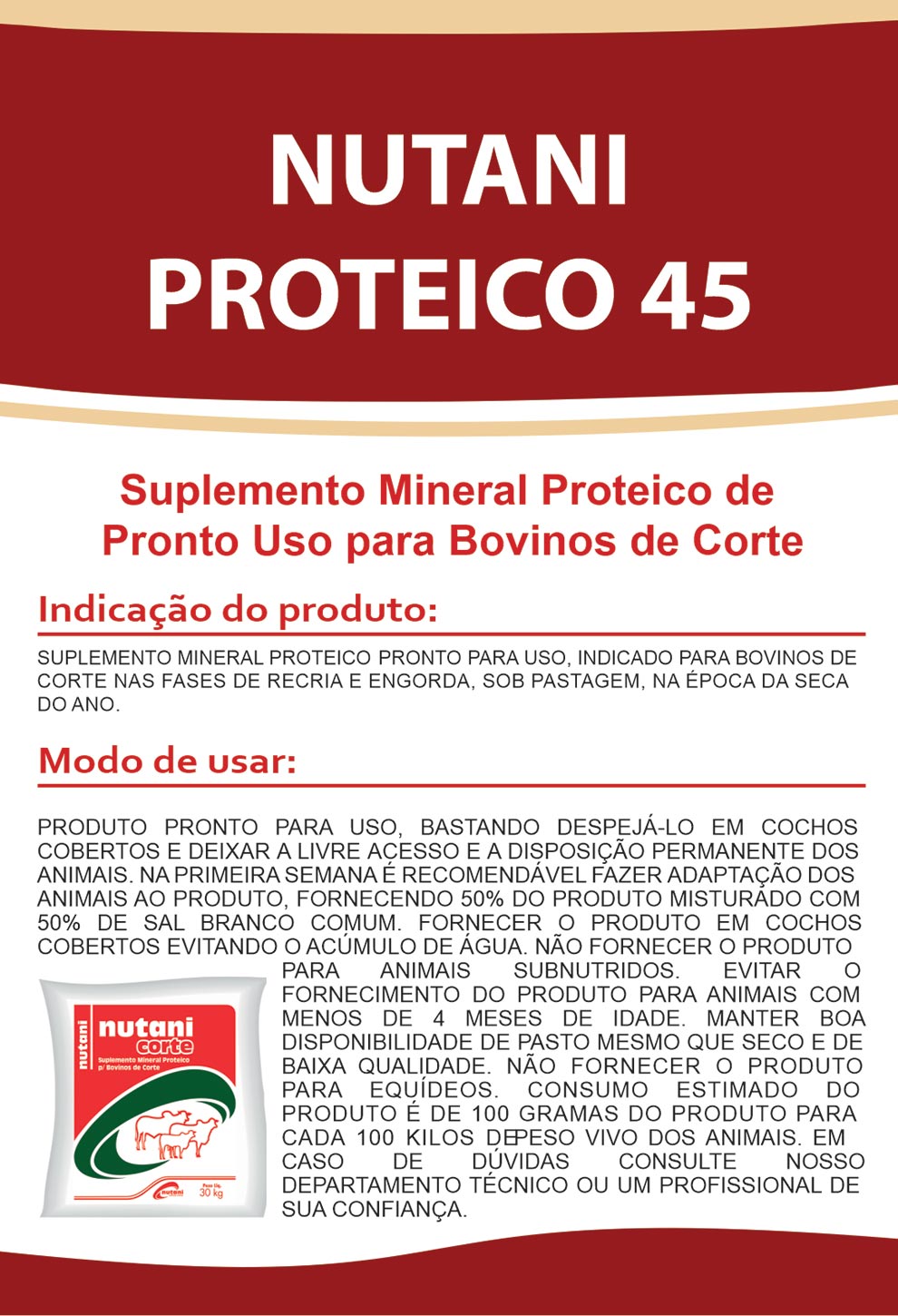 Nutani Proteíco 45 - Nutani